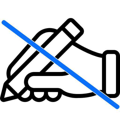 Symbol handgeschrieben